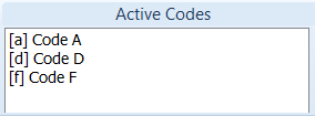ActiveCodesList