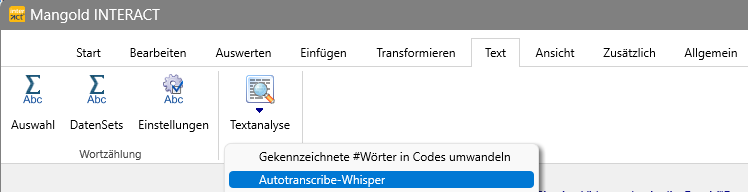 Auto-TranscribeMenu