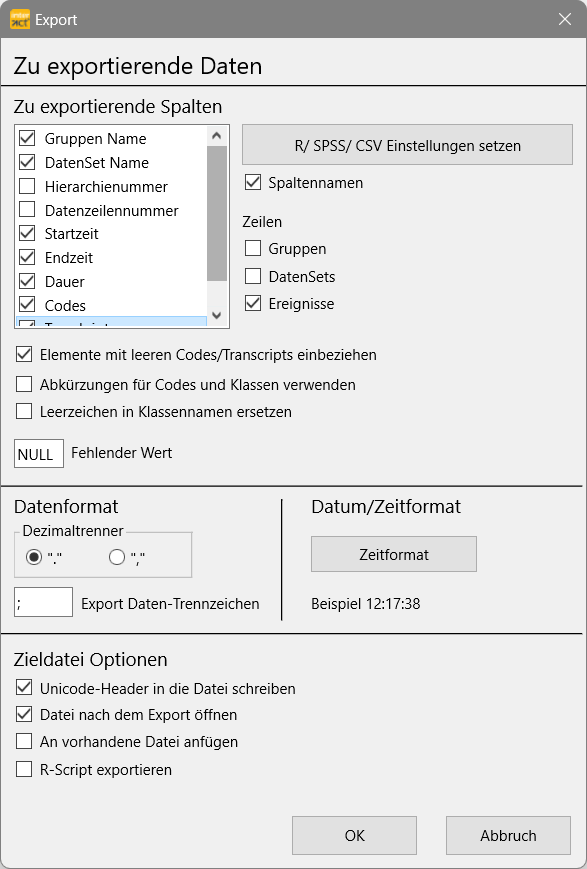 ExportListDialog