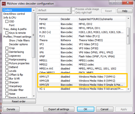 ffdshow_WMV3