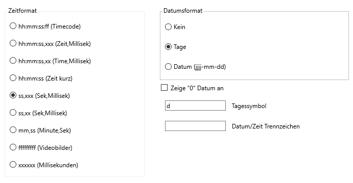 OptionsTimeFormatStatistics