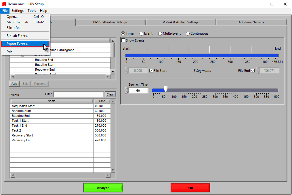 MindWare-ExportEventData